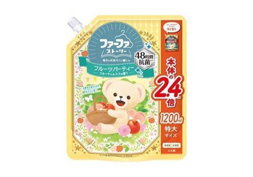  NS FAFA JAPAN FaFa Story Fruit Party Кондиционер для белья "Фруктовая Вечеринка", с антибактериальным эффектом и ароматом фруктов и восточных пряностей, бутылка с колпачком-дозатором, 1200мл, фото 1 