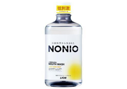  LION Ежедневный зубной ополаскиватель "Nonio" с длительной защитой от неприятного запаха (без спирта, лёгкий аромат трав и мяты) 1000 мл, фото 1 
