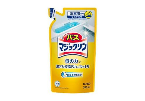  KAO Пенящееся чистящее средство для ванной Bath Magiclean с ароматом цитрусов антибактериальное запаска 300 мл, фото 1 