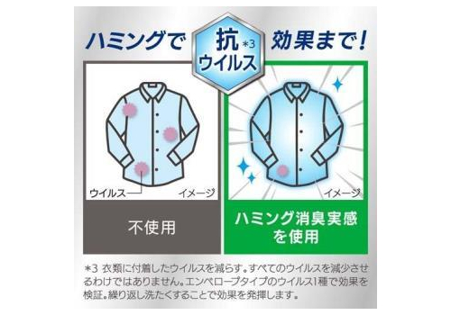 KAO Humming Feeling Rose Garden Кондиционер-ополаскиватель для белья, с антибактериальным эффектом, с ароматом розового сада, мягкая упаковка с крышкой 1400мл., фото 4 
