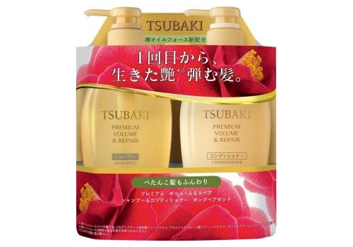  SHISEIDO Tsubaki Набор для увлажнения и объема волос с ароматом листьев камелии: шампунь 450, фото 1 