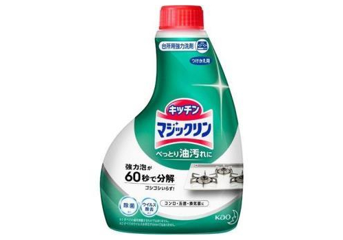  KAO Чистящая пена-спрей для кухонных плит и вентиляционных решеток Magiclean Handy Spray сменный флакон 400мл, фото 1 