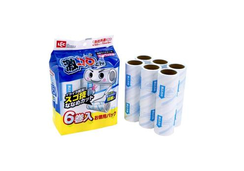  LEC Сменные блоки липкой ленты для чистки ковров с низким ворсом 6шт*70листов, фото 1 