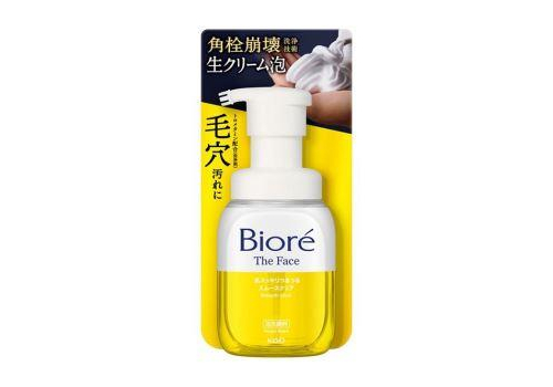  Biore Очищающая пенка для умывания The Face Smooth Clear для гладкости кожи, c нежным ароматом бергамота, диспенсер 200мл., фото 1 