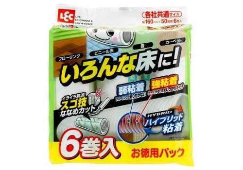  LEC Сменные блоки липкой ленты для чистки полов универсальные 6шт*70листов, фото 1 