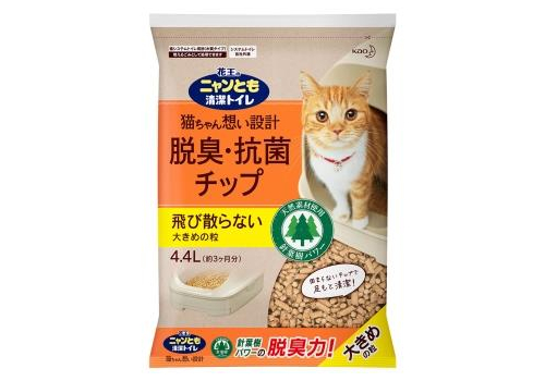  KAO Наполнитель древесный для системных туалетов Deo-Toilet Nyantomo крупные гранулы 4,4 л., фото 1 