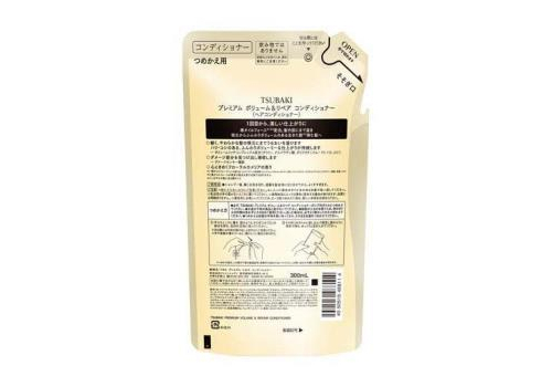  SHISEIDO Tsubaki Premium Volume & Repair Кондиционер для восстановления и придания объема волосам, с маслом камелии, с ароматом камелии и цветов, сменная упаковка 300мл., фото 3 