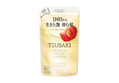  SHISEIDO Tsubaki Premium Volume & Repair Кондиционер для восстановления и придания объема волосам, с маслом камелии, с ароматом камелии и цветов, сменная упаковка 300мл., фото 1 