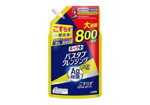  LION Чистящее средство для ванной комнаты быстрого действия Look Silver Ion Plus с ионами серебра и ароматом цитрусов, сменная упаковка с крышкой 800мл, фото 1 