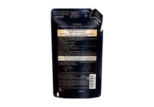  SHISEIDO Tsubaki Premium EX Damage & Repair Кондиционер для волос интенсивно восстанавливающий, с маслом камелии, с ароматом камелии и цветов, сменная упаковка 300мл., фото 2 