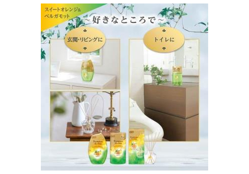  ST Жидкий освежитель воздуха Premium Aroma Sweet Orange & Bergamot для туалетной комнаты с ароматом с освежающим ароматом сладкого апельсина и бергамота, 400мл., фото 2 