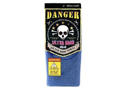  YOKOZUNA DEATH BODY TOWEL Массажная мочалка ультражесткая, синяя, размер 29Х100см., фото 1 