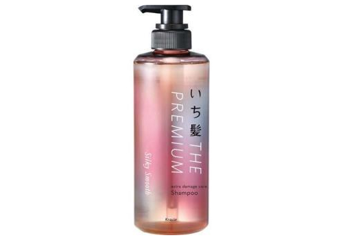  KRACIE Ichikami The Premium Silky Smooth Shampoo Восстанавливающий шампунь для гладких, шелковистых волос, с глубоким ароматом цветущей вишни, помпа 480мл., фото 1 