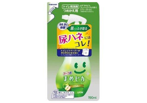  LION Чистящий и дезинфицирующий спрей "Look" для унитаза (Яблочный) 190 мл, мягкая упаковка, фото 1 