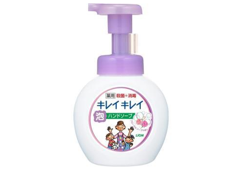  LION Мыло-пенка для рук KireiKirei Floral Soap с цветочным ароматом, помпа, 250мл., фото 3 