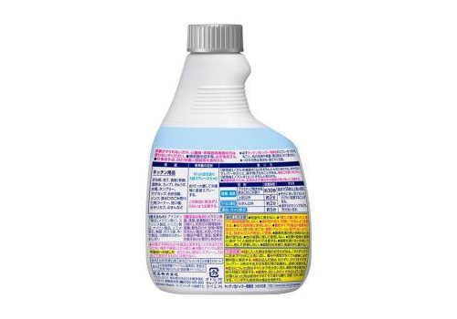  KAO Кухонный отбеливатель Kitchen Haiter Handy Spray пенка-спрей без запаха сменный флакон 400мл., фото 2 