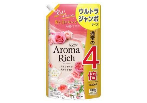  LION Кондиционер-ополаскиватель Aroma Rich Diana для белья 1520мл, фото 1 