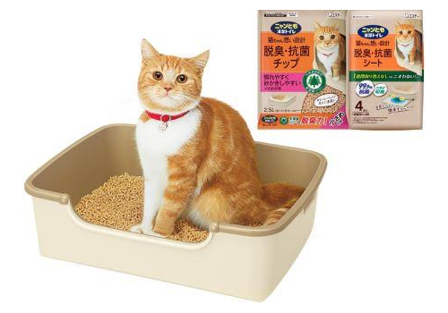  ST Туалет Nyantomo для кошек системный лоток светлый, фото 2 