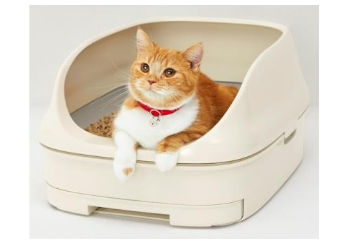  ST Туалет Nyantomo для кошек системный открытый цвет светлый, фото 5 