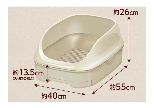  ST Туалет Nyantomo для кошек системный открытый цвет светлый, фото 2 