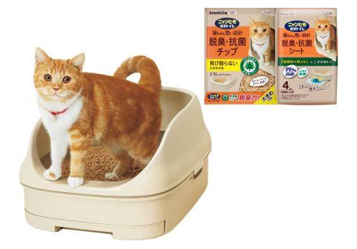  ST Туалет Nyantomo для кошек системный открытый цвет светлый, фото 3 