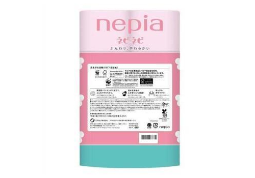  NEPIA Туалетная бумага двухслойная Nepi Nepi с ароматом сакуры 25м 12 рулонов, фото 2 