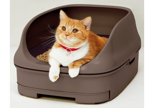  ST Туалет Nyantomo для кошек системный открытый темный, фото 5 