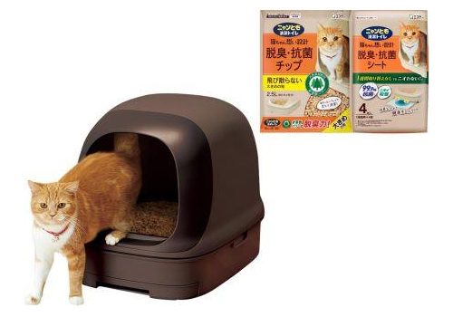  ST Туалет Nyantomo для кошек системный закрытый темный, фото 2 