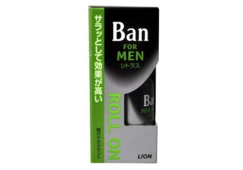  LION Дезодорант шариковый мужской Ban Premium Япония антиперспирант с ароматом цитрусовых 30 мл, фото 1 