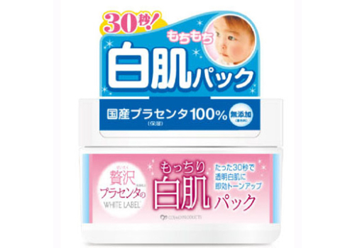  MICCOSMO "WHITE LABEL Premium Placenta Pack" Очищающая и увлажняющая крем-маска для лица, с плацентой, 130гр., фото 1 