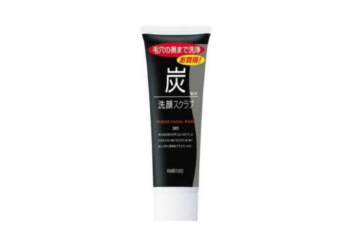  MANDOM Мужская охлаждающая пенка-скраб "Сharcoal cleansing scrub" для умывания жирной кожи лица с древесным углем и ментолом 100 г, фото 1 