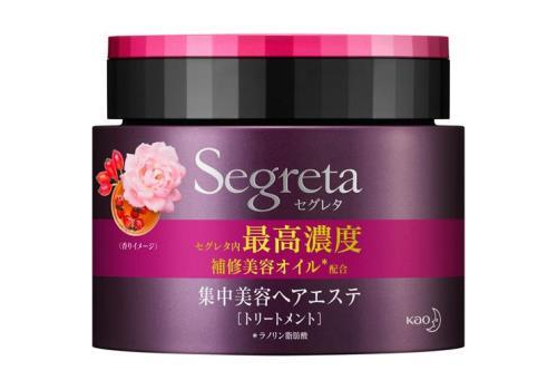  KAO Высококонцентрированная маска Segreta для безжизненных сухих тонких и ломких волос объём и увлажнение 180 г, фото 1 