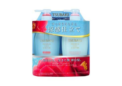  SHISEIDO TSUBAKI Набор для восстановления волос и охлаждения кожи головы, 450мл х2, фото 1 