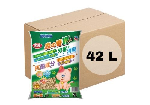  Earth Pet Наполнитель для кошачьего туалета древесный комкующийся с горным кипарисом 7л х 6уп, фото 1 