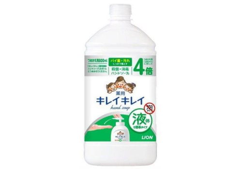  LION Мыло-пенка для рук "KireiKirei" с маслом розмарина  с фруктово-цитрусовым ароматом, бутылка с крышкой, 800мл, фото 1 