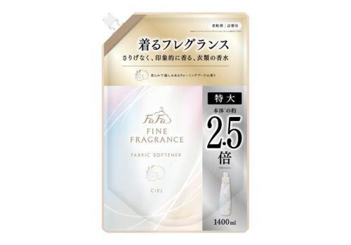  NS FaFa Кондиционер для белья Fine Fragrance Ciel с ароматом лимона, сирени и фрезии, сменная упаковка, 1400мл., фото 1 
