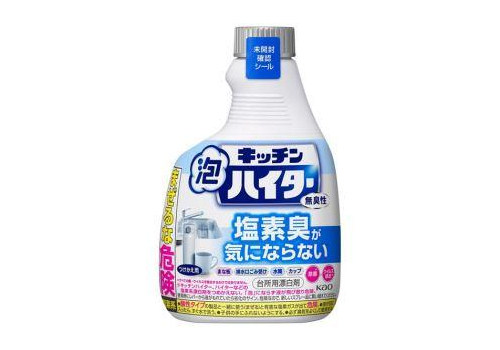  KAO Кухонный отбеливатель Kitchen Haiter Handy Spray пенка-спрей без запаха сменный флакон 400мл., фото 1 