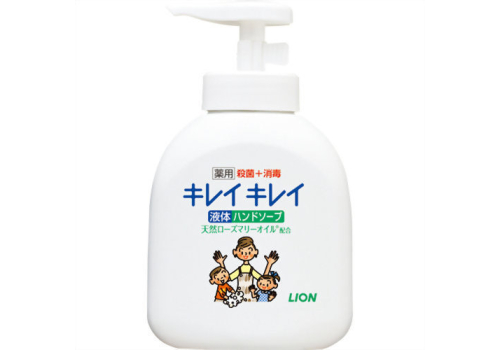  LION Жидкое мыло для рук "KireiKirei" с антибактериальным эффектом с маслом розмарина для всей семьи с фруктово-цитрусовым ароматом 250 мл, дозатор, фото 1 