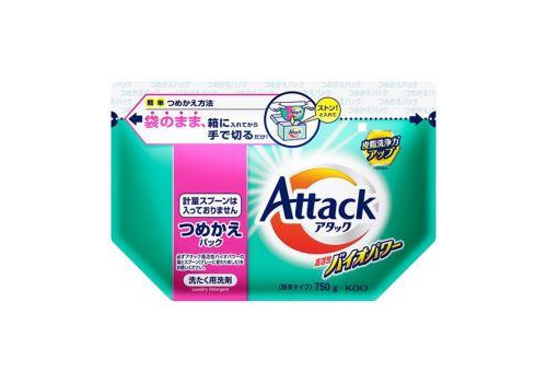  KAO Стиральный порошок Attack Bio Power высокой активности 750гр, фото 1 