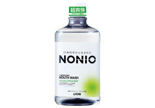  LION Ежедневный зубной ополаскиватель "Nonio" с длительной защитой от неприятного запаха (аромат цитрусовых и мяты) 1000 мл, фото 1 