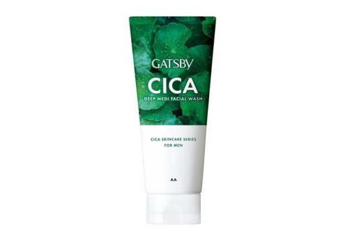  MANDOM Мужская увлажняющая крем-пенка "Gatsby Cica Deep Medi Facial" для умывания склонной к сухости и раздражениям кожи с натуральными экстрактами 130 г, фото 1 