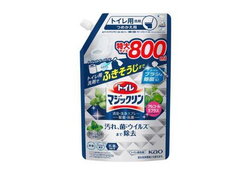 KAO Чистящее и дезодорирующее средство для туалета Toilet Magiclean с ароматом свежей мяты запаска 800мл., фото 1 
