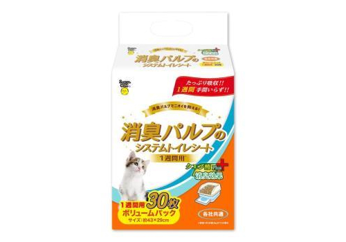  Super Cat Пеленки для системного туалета Deo-Toilet еженедельные антибактериальные 30шт, фото 1 