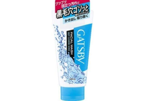  MANDOM Пенка с микрочастицами скраба Gatsby Facial Wash Deep Cleaning Scrub для ухода за нормальной, жирной и проблемной кожей, с освежающим цитрусовым ароматом, 130г., фото 1 