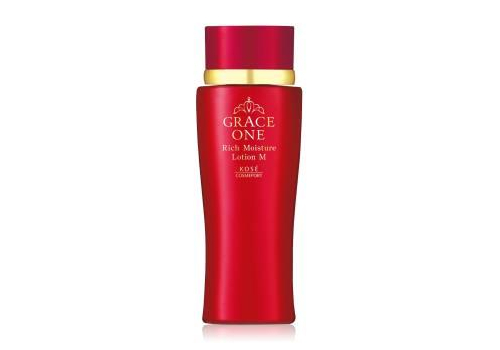  KOSE Grace One Увлажняющий омолаживающий лосьон для лица с коллагеном и гиалуроновой кислотой, с ароматом розы, 180мл., фото 1 