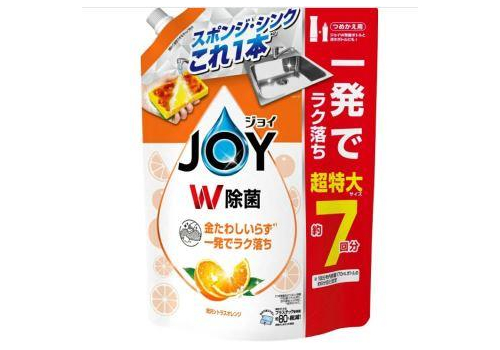  P&G Дезинфицирующее средство для мытья посуды Joy с ароматом апельсина, мягкая упаковка с крышкой 910мл., фото 1 