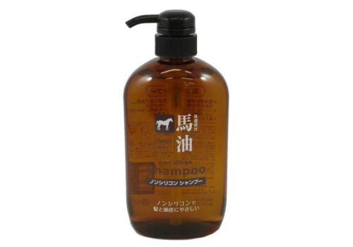  KUMANO YUSHI Шампунь с лошадиным маслом и маслом камелии Horse Oil Shampoo для поврежденных и ломких волос, 600мл., фото 1 