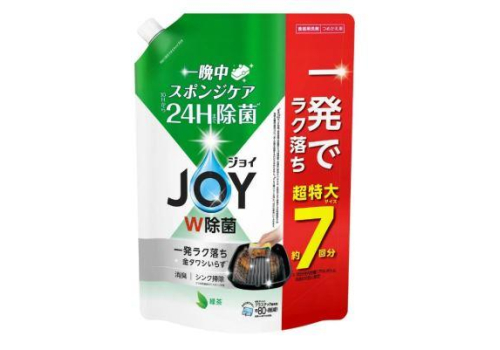  P&G Joy Дезинфицирующее средство для мытья посуды с ароматом зеленого чая, мягкая упаковка с крышкой 910мл., фото 1 