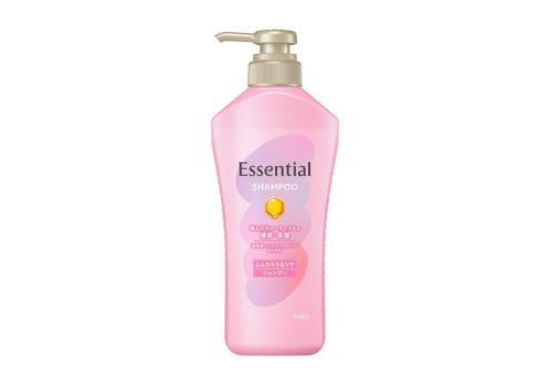  KAO Essential Шампунь для сухих и повреждённых волос разглаживающий кутикулу Объём и блеск 450 мл, фото 1 