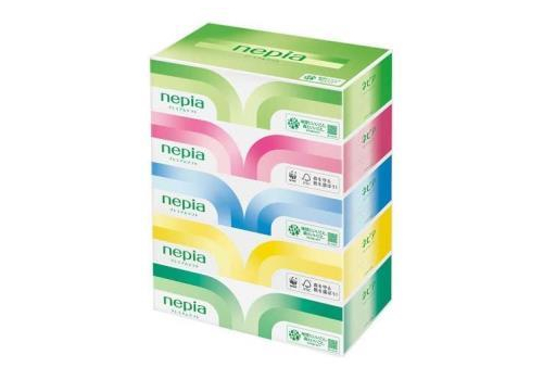  NEPIA Салфетки бумажные двухслойные Premium Soft спайка: 5упаковок по 180шт.), фото 2 